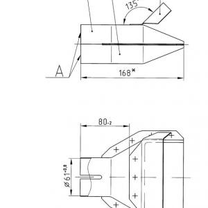 Патрубок газонаправляющий ПЖД30 (дв.ЯМЗ-236НЕ2-24, ЯМЗ-236М2 с 2006 г. выпуска)   4320Я3-1015632