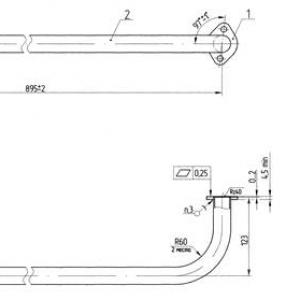 Труба подводящая левая (дв.ЯМЗ-236НЕ2)  4320Я3-1015559-10
