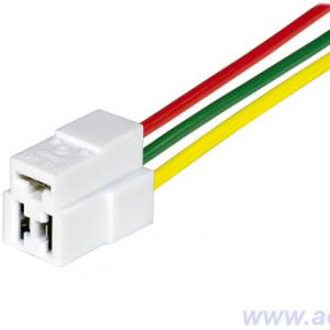 Колодка соединит.  3 конт. 6,3мм гнездо (в сборе с проводом 1,50мм кв.) 9005СБ-1,50