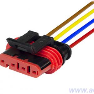 Колодка соединит.  4 конт. 1,5мм гнездо, герметичная IP66/67 (в сборе с проводом 0,50мм кв.) 7041,20СБ