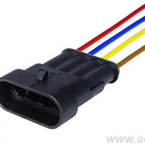 Колодка соединит.  4 конт. 1,5мм штырь, герметичная IP66/67 (в сборе с проводом 0,50мм кв.) 7041,10СБ