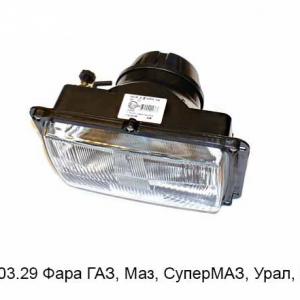 Фара 24/12В МАЗ,ЕвроКамАЗ(стекло на болтах) под г/эл корректор (ан.342.3711) 112.03.29 РУДЕНСК