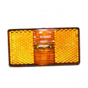 Фонарь габаритный КАМАЗ,УРАЛ оранжевый 12-24V круглый разъем  50.3731-05 (ан.50-24В-00)