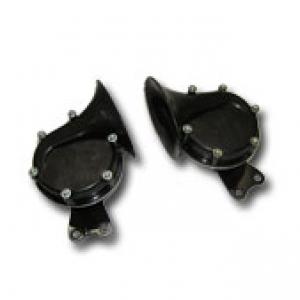 Сигнал звуковой 24В КАМАЗ, МАЗ (к-т 2 шт) с кронштейном с306/307д-01 24В (ЛЭЗ)