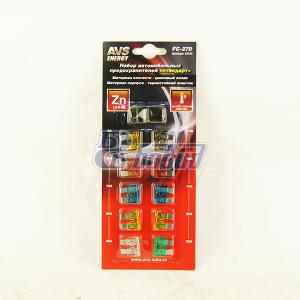 Предохранитель флажковый набор 5 -30 А (комплект-10 шт) AVS 43734