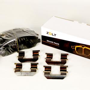 Колодка тормозная зад. Газель,ГАЗель NEXT 4.6 т задняя дисковый тормоз (к-т 4шт. c установ. компл.) (C41R92.3502171) (ZOLT) ZL 109 009