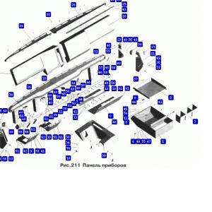 Панель приборов МАЗ-5336, 64229  64221-5325008