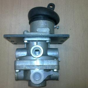 Кран тормозной 2-х секционный с рычагом (УРАЛ, КАМАЗ, МАЗ, ЗИЛ)  100-3514008 (LC)